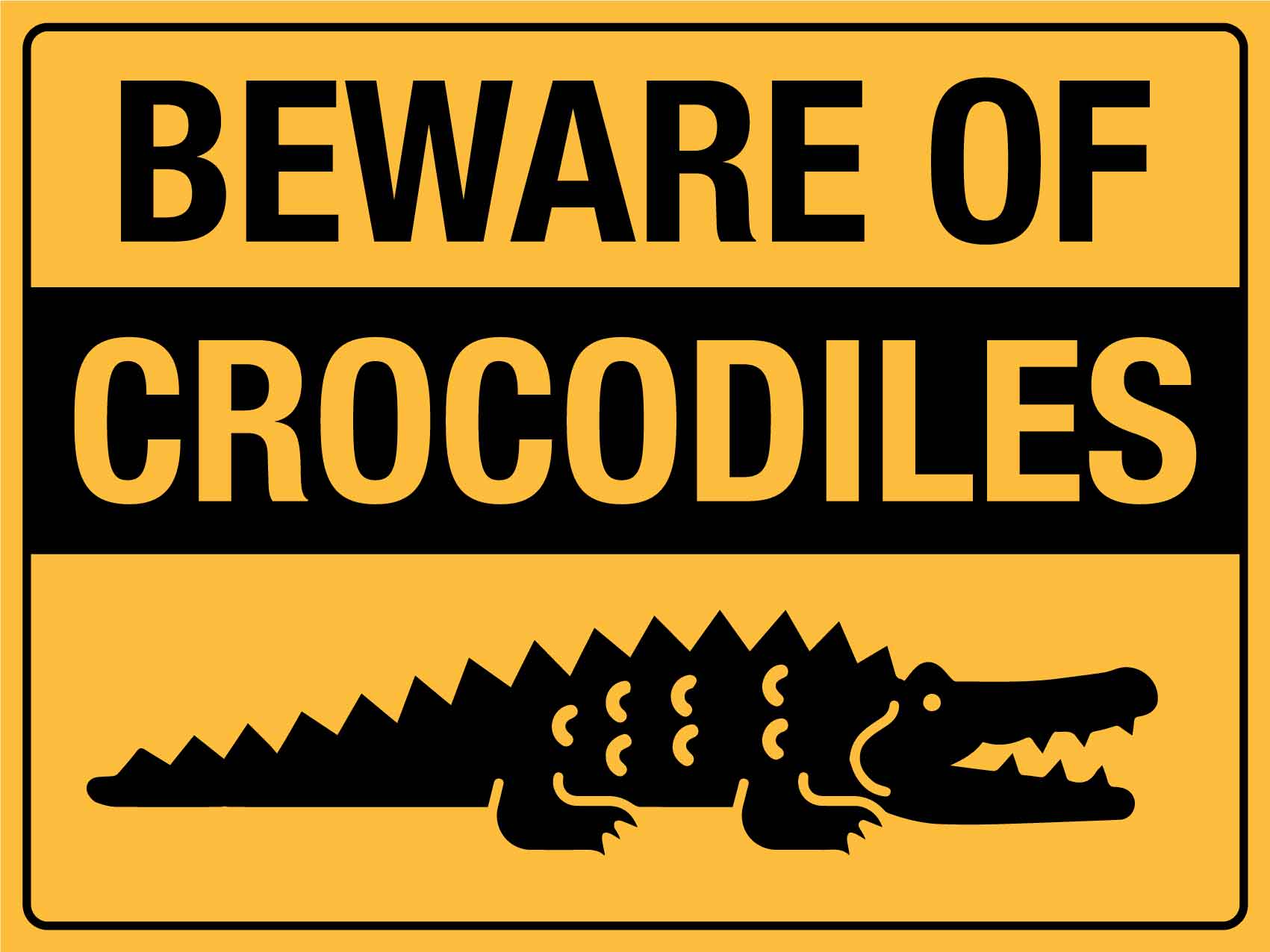 Beware Of Crocodiles Sign – New Signs