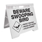 Beware Swooping Bird - Evarite A - Frame Sign - New Signs