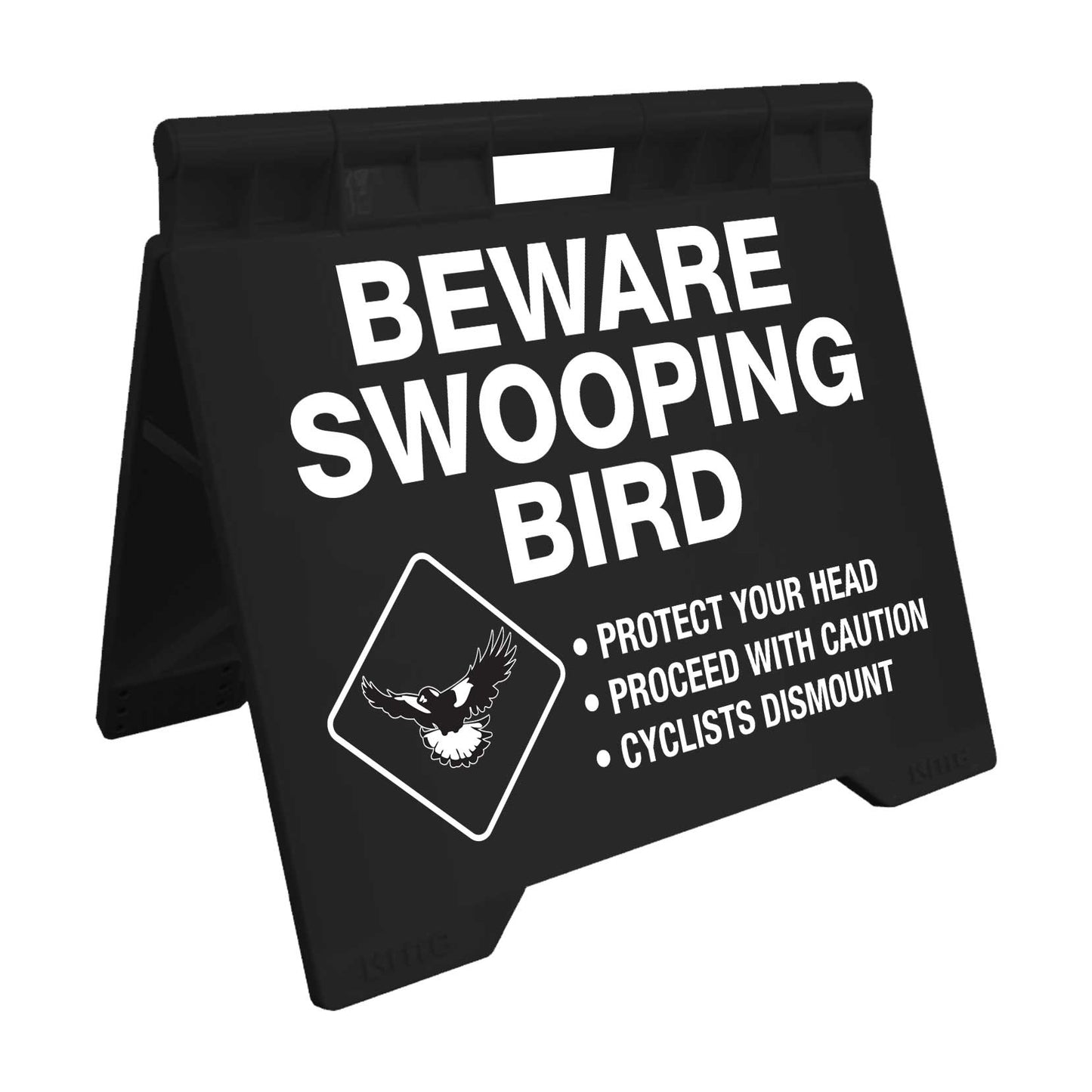 Beware Swooping Bird - Evarite A - Frame Sign - New Signs