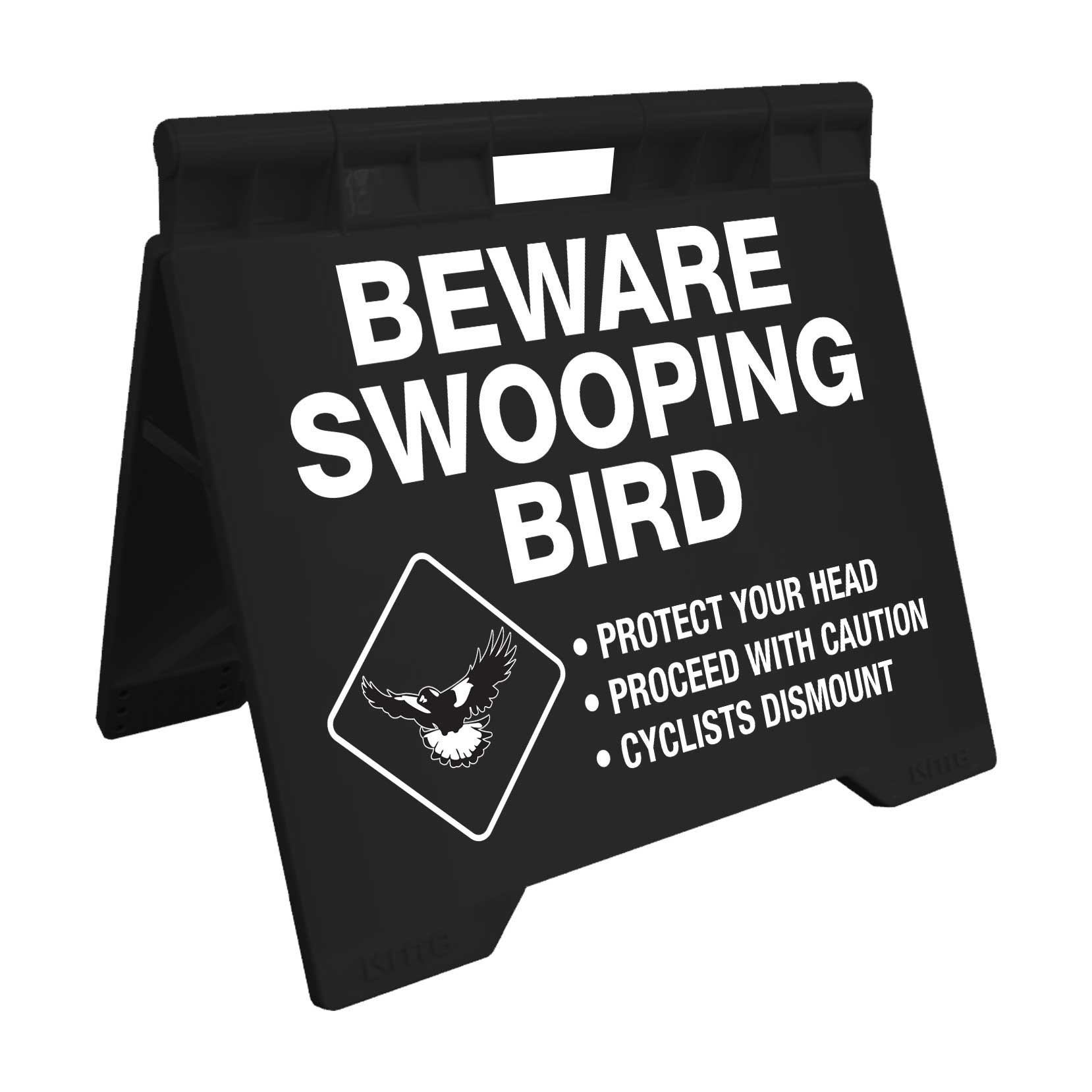 Beware Swooping Bird - Evarite A - Frame Sign - New Signs