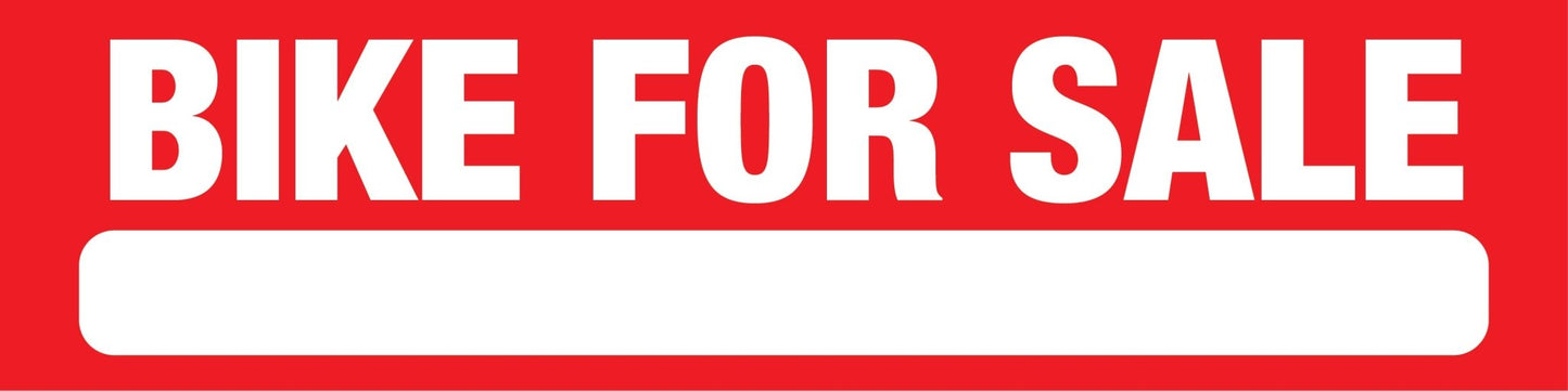 Bike For Sale - Landscape Corflute Toblerone Signs - New Signs