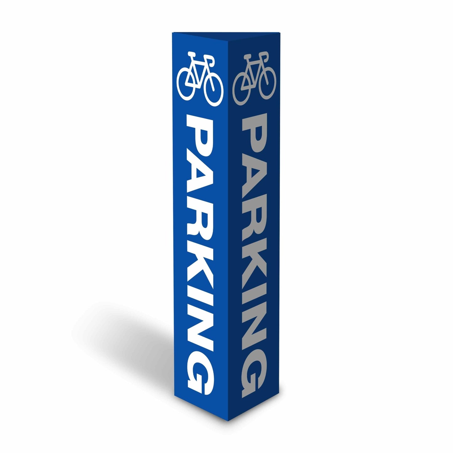 Bike Parking Symbol - Corflute Bollard Cover - New Signs