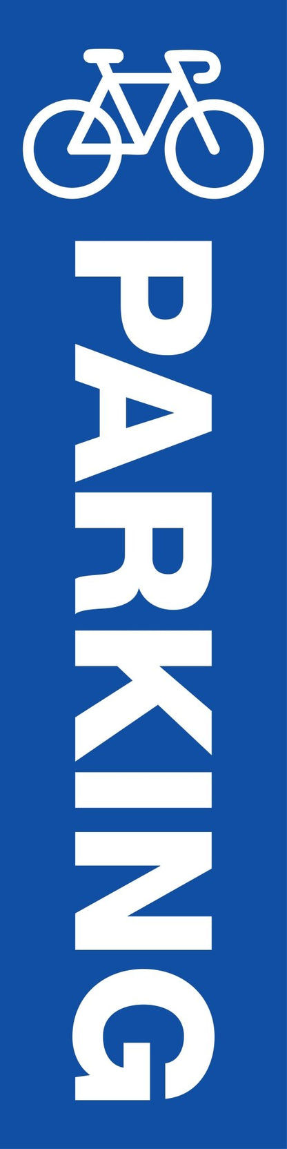 Bike Parking Symbol - Corflute Bollard Cover - New Signs