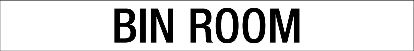 Bin Room - Statutory Sign - New Signs