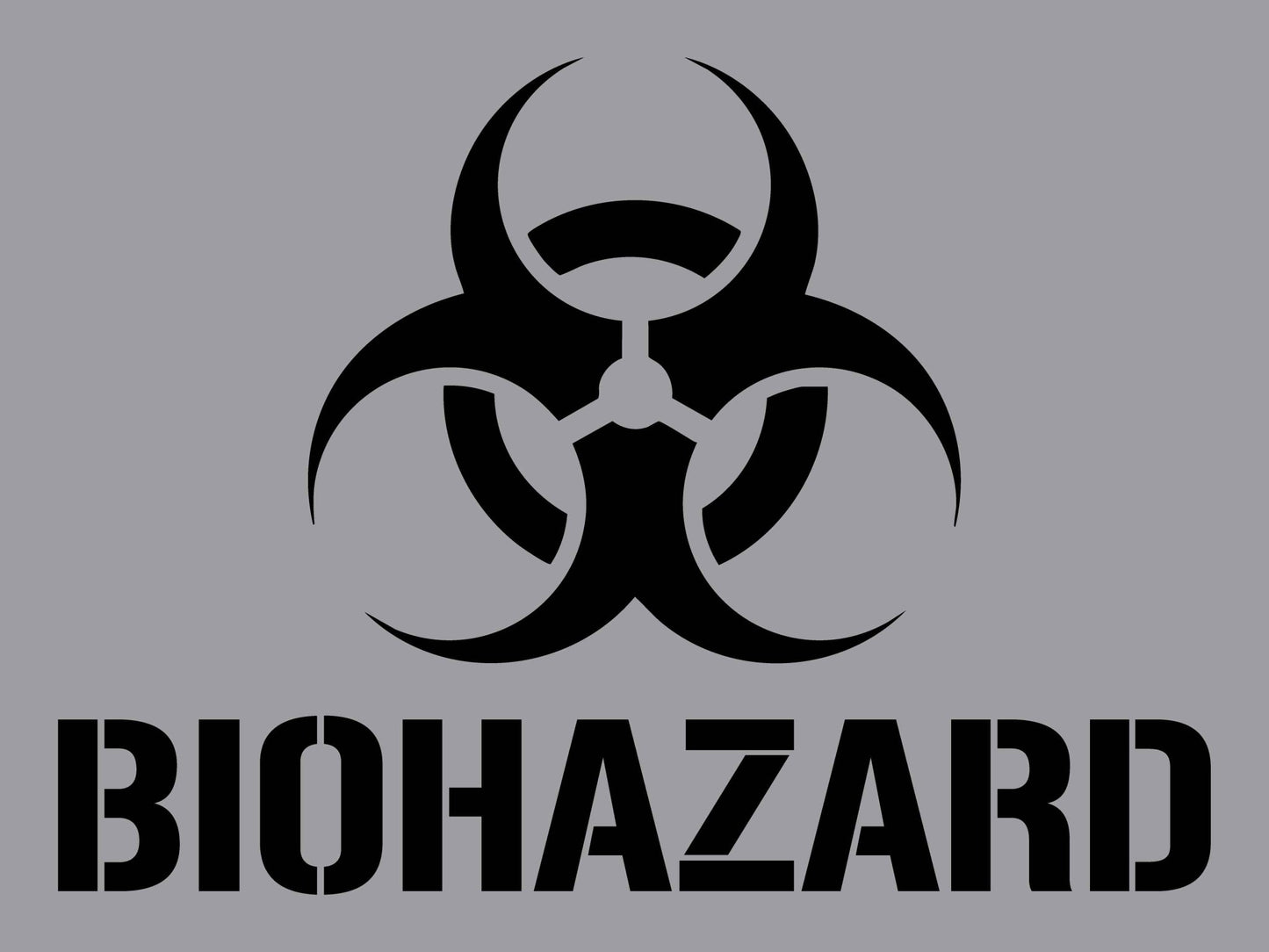 Biohazard - Aluminium Composite Stencil - New Signs