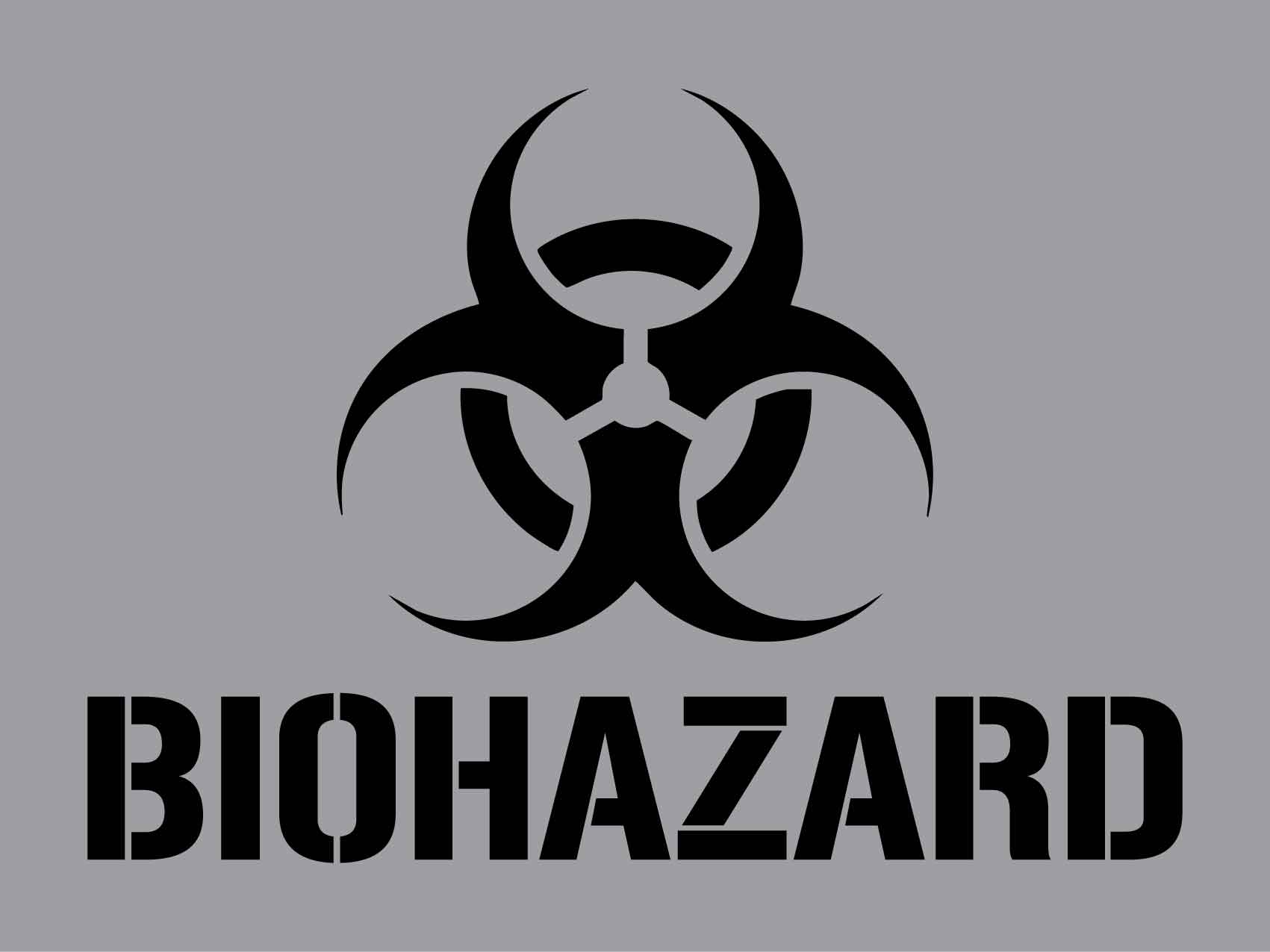 Biohazard - Aluminium Composite Stencil - New Signs