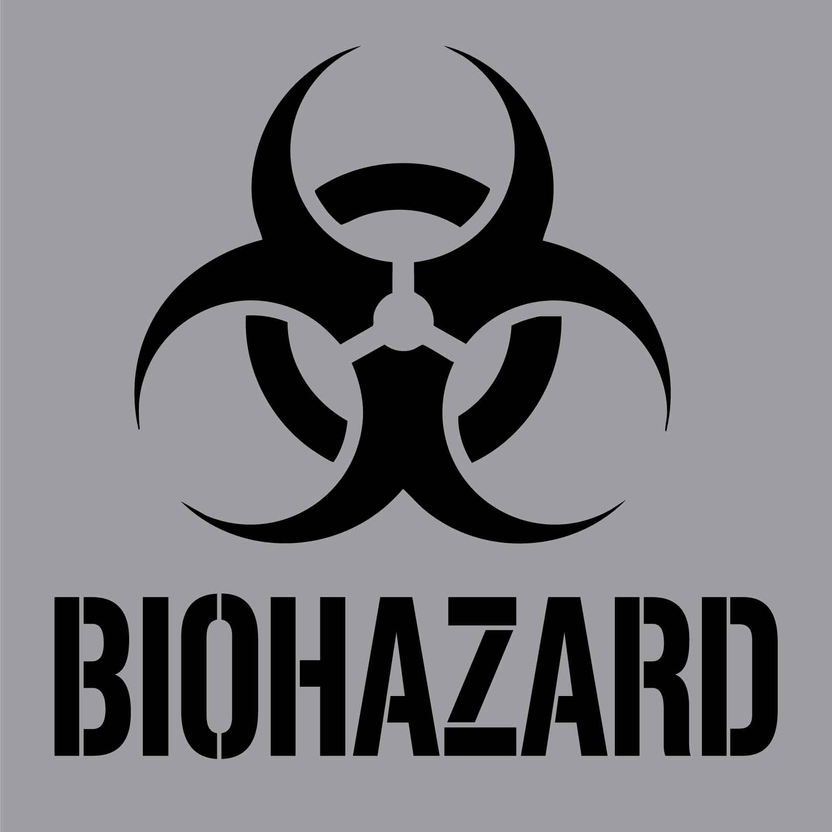 Biohazard - Aluminium Composite Stencil - New Signs