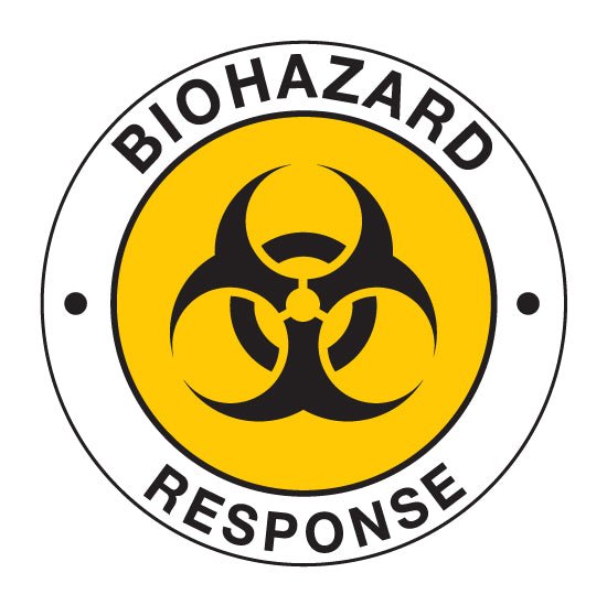BIOHAZARD RESPONSE Hard Hat Stickers - New Signs