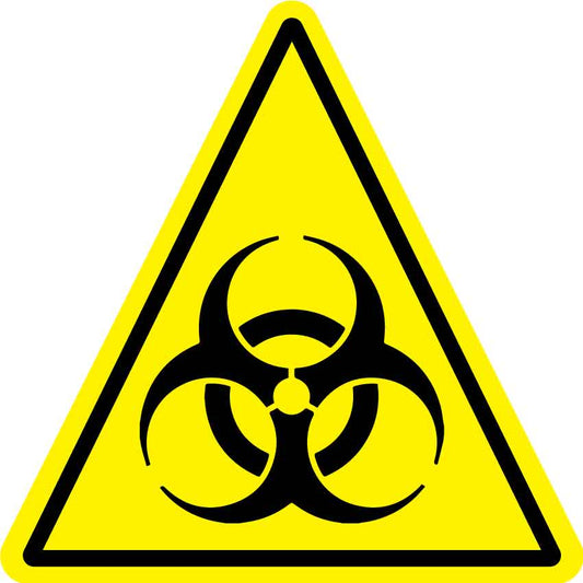 Biohazard (Triangle) Decal - New Signs