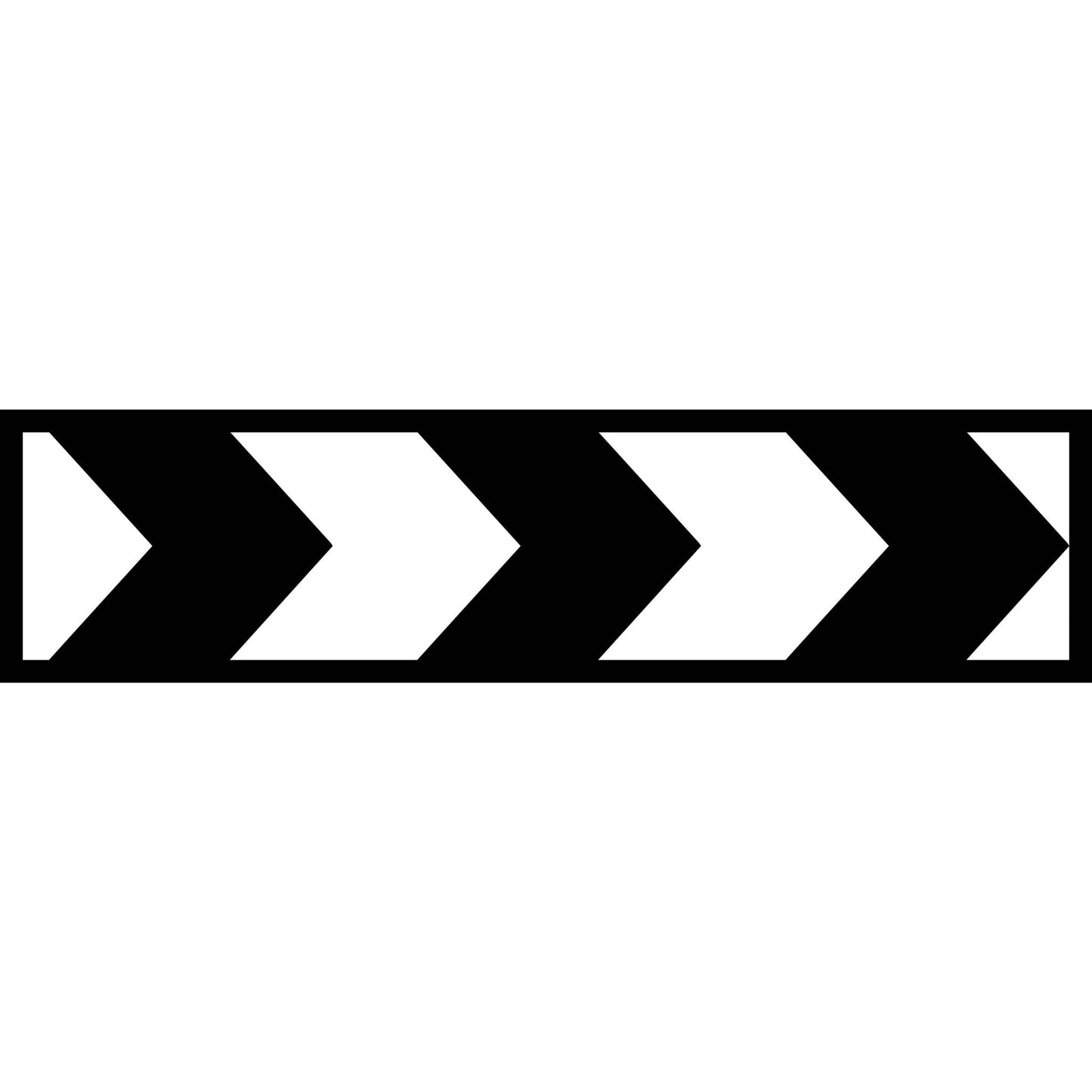 Black White Arrows Long Skinny Multi Message Traffic Sign - New Signs