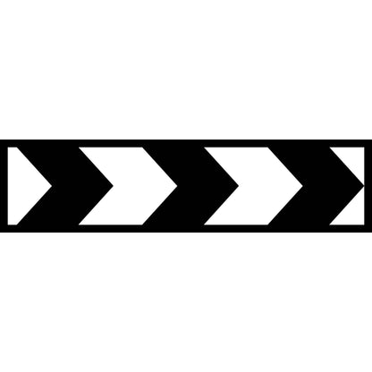 Black White Arrows Long Skinny Multi Message Traffic Sign - New Signs