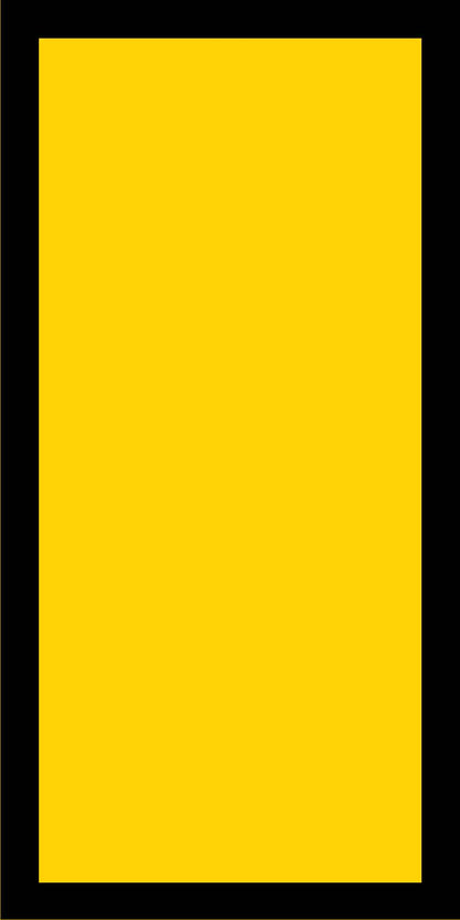 Blank Yellow Multi Message Traffic Sign 300mm x 600mm - New Signs