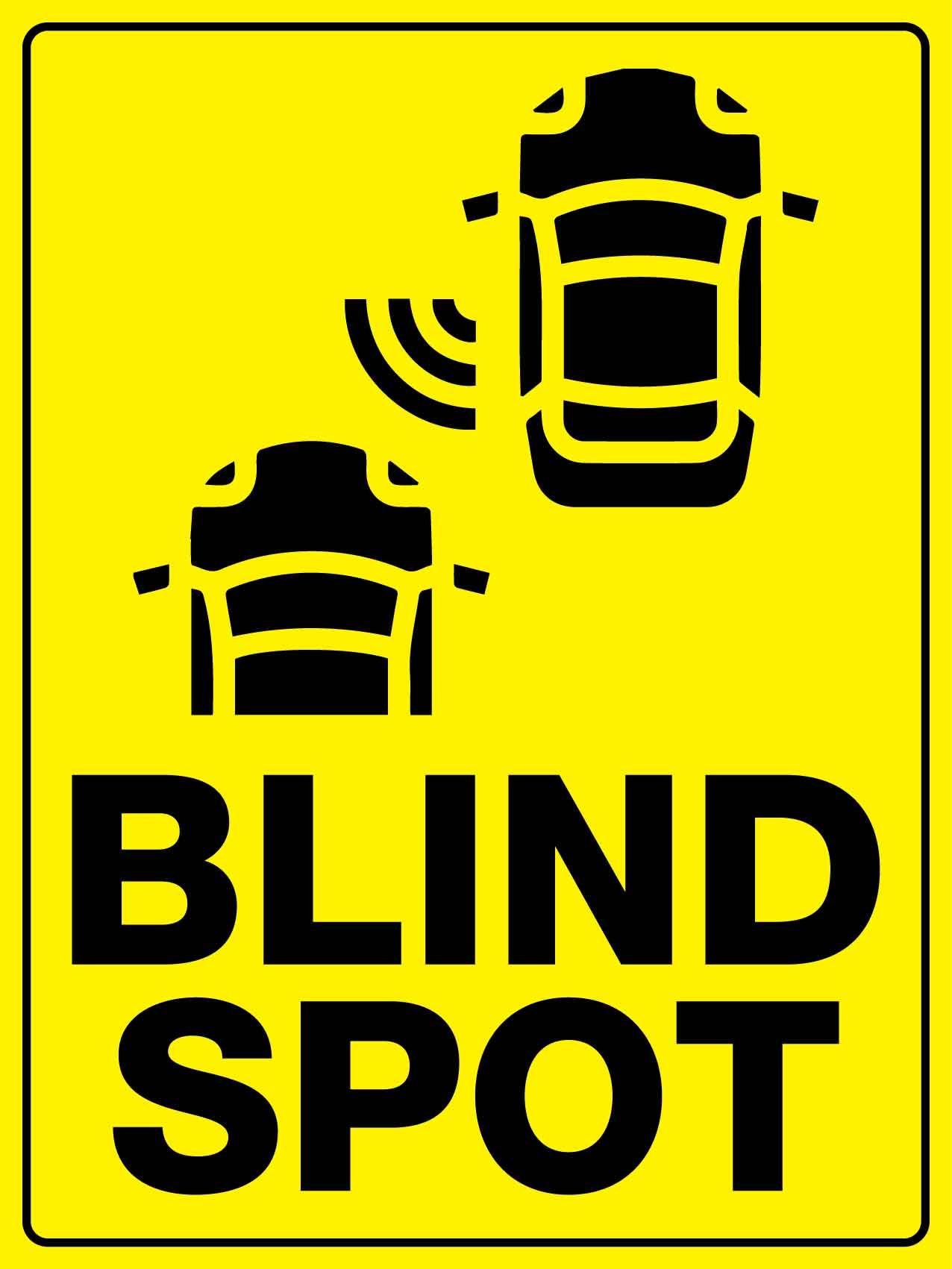 Blind Spot Sign – New Signs