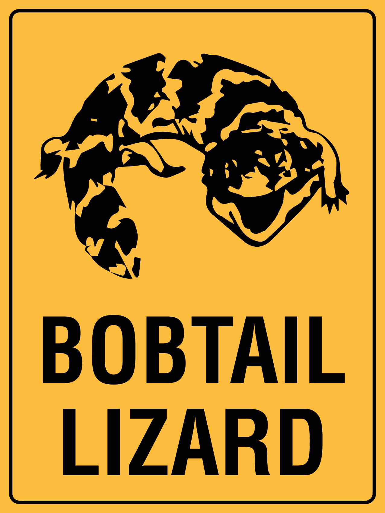 Bobtail Lizard Sign - New Signs