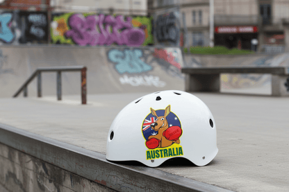 Boxing Kangaroo Flag - Australian Stickers - New Signs
