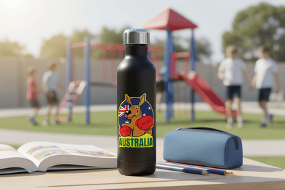 Boxing Kangaroo Flag - Australian Stickers - New Signs