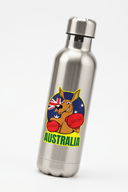 Boxing Kangaroo Flag - Australian Stickers - New Signs