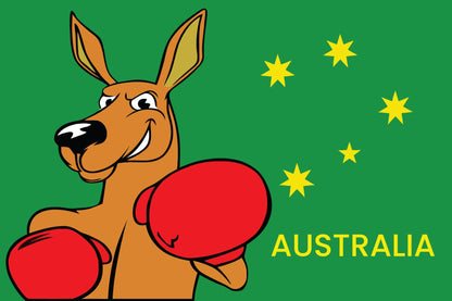Boxing Kangaroo Sign - New Signs