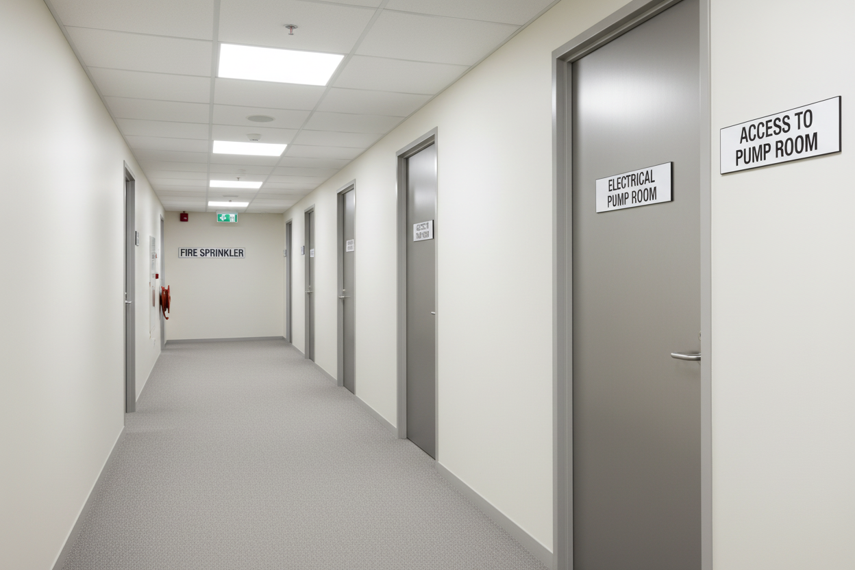 Building services statutory signs