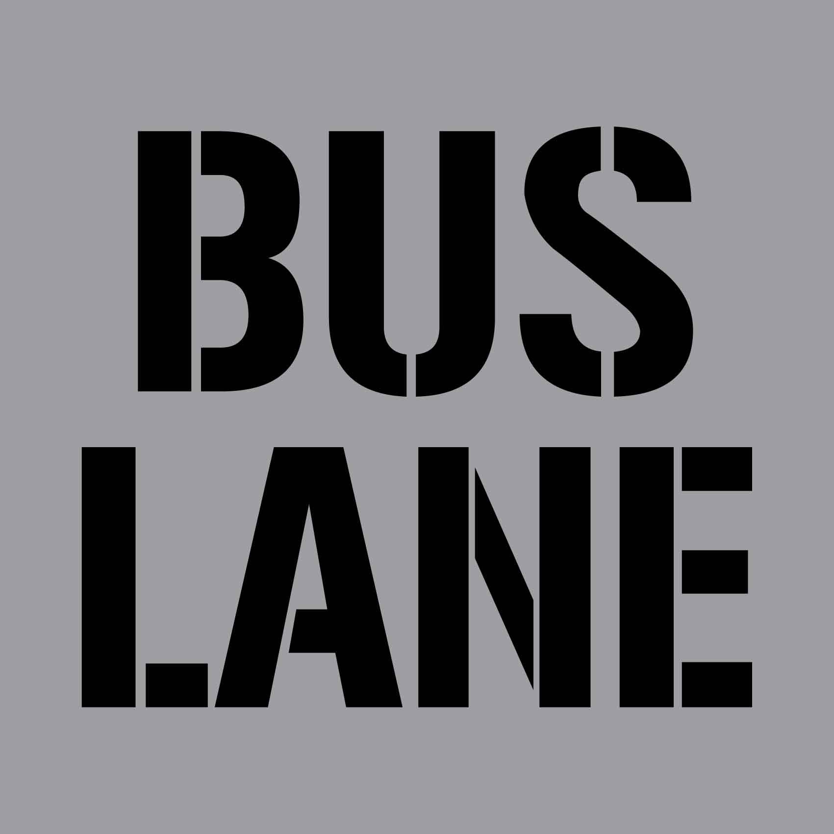 Bus Lane - Aluminium Composite Stencil - New Signs