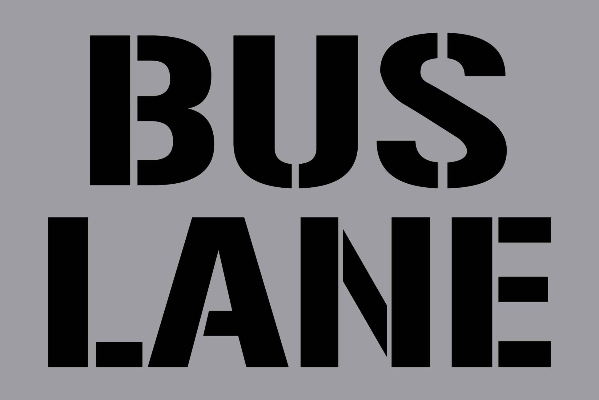 Bus Lane - Aluminium Composite Stencil - New Signs
