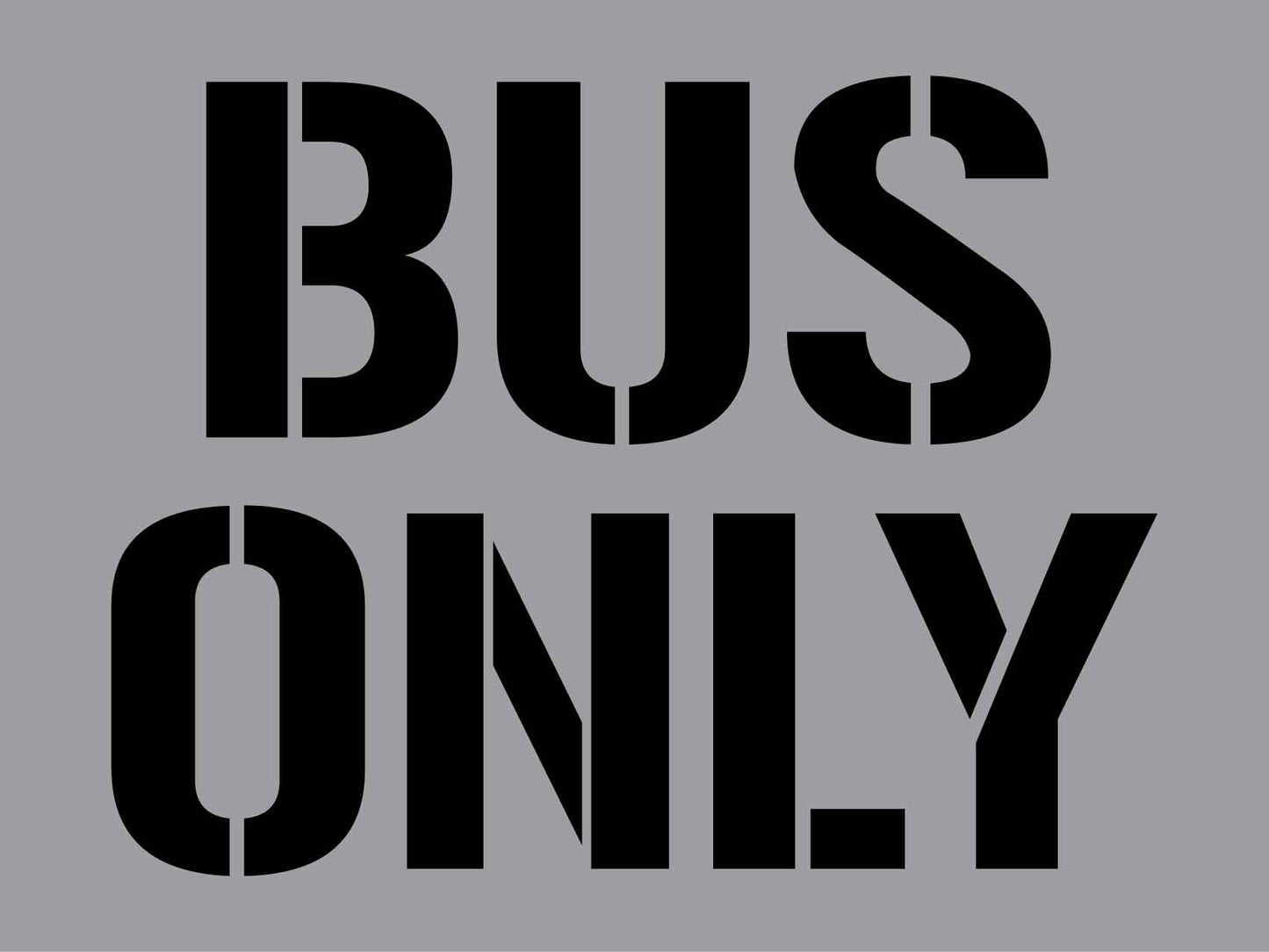 Bus Only - Aluminium Composite Stencil - New Signs