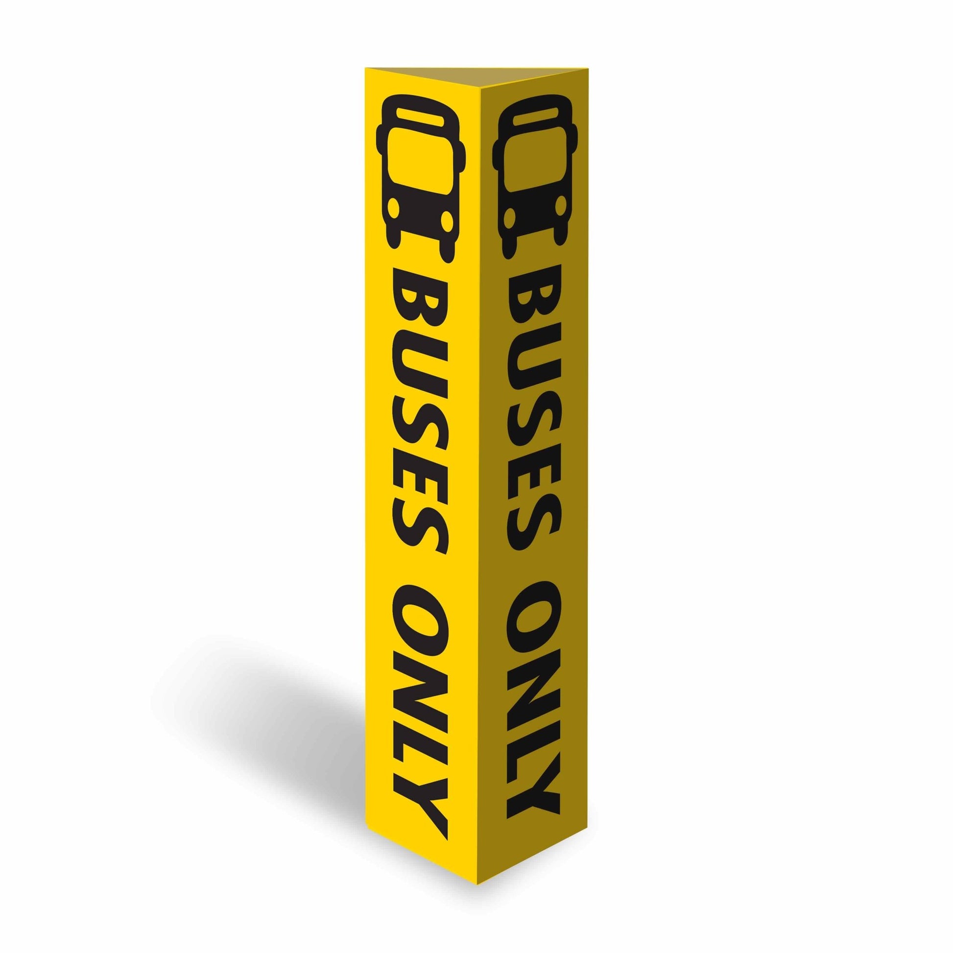 Buses Only - Corflute Bollard Cover - New Signs