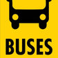 Buses Only - Corflute Bollard Traffic Signs - New Signs