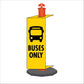 Buses Only - Corflute Bollard Traffic Signs - New Signs
