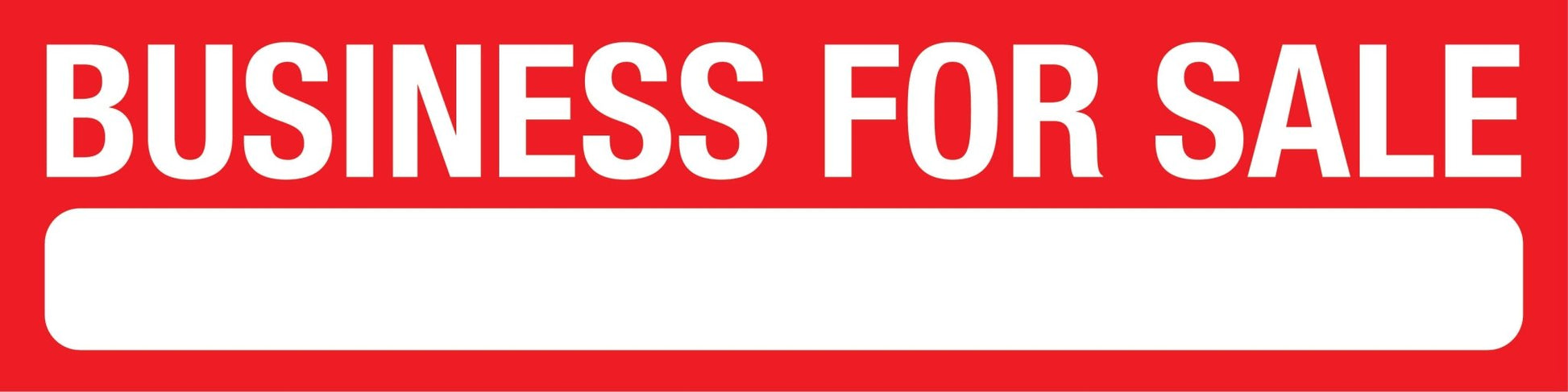 Business For Sale - Landscape Corflute Toblerone Signs - New Signs