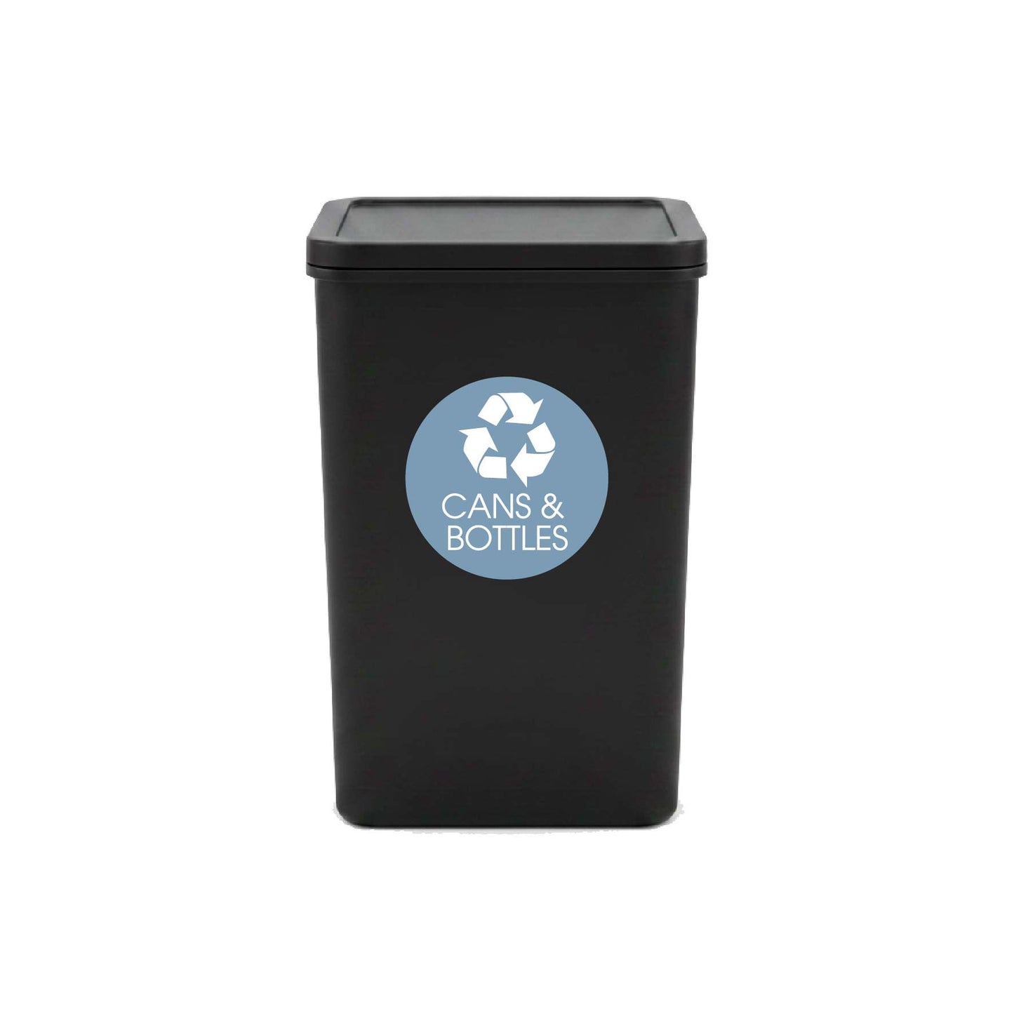 Cans and Bottles Ocean Circle Bin Sticker - New Signs