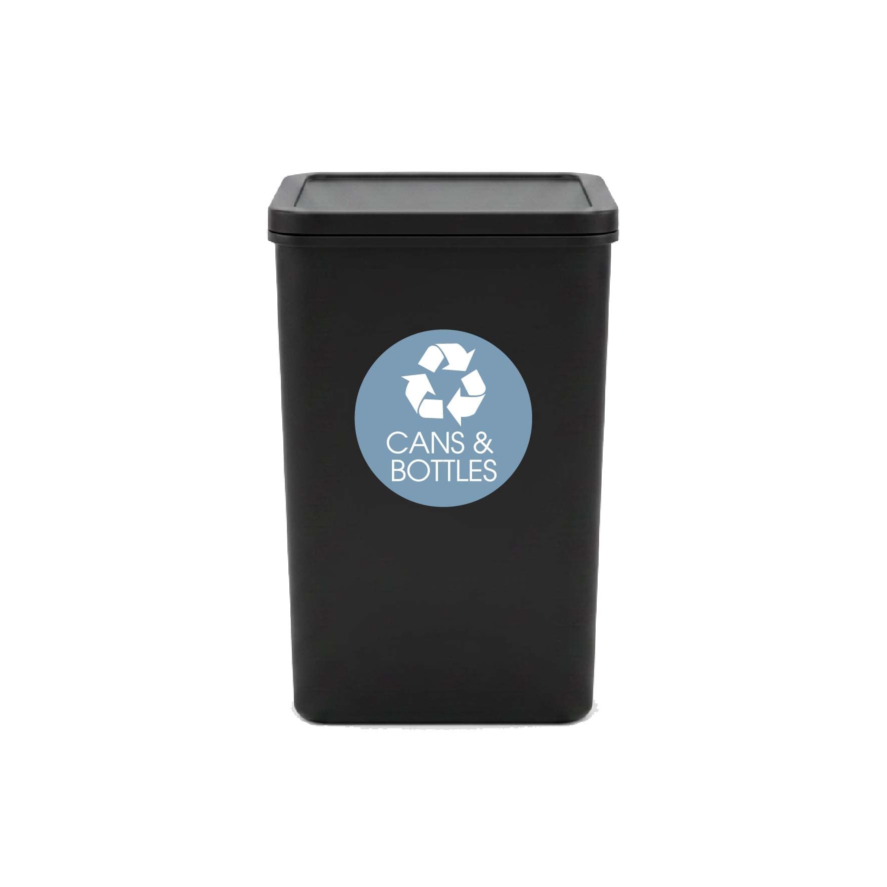 Cans and Bottles Ocean Circle Bin Sticker - New Signs