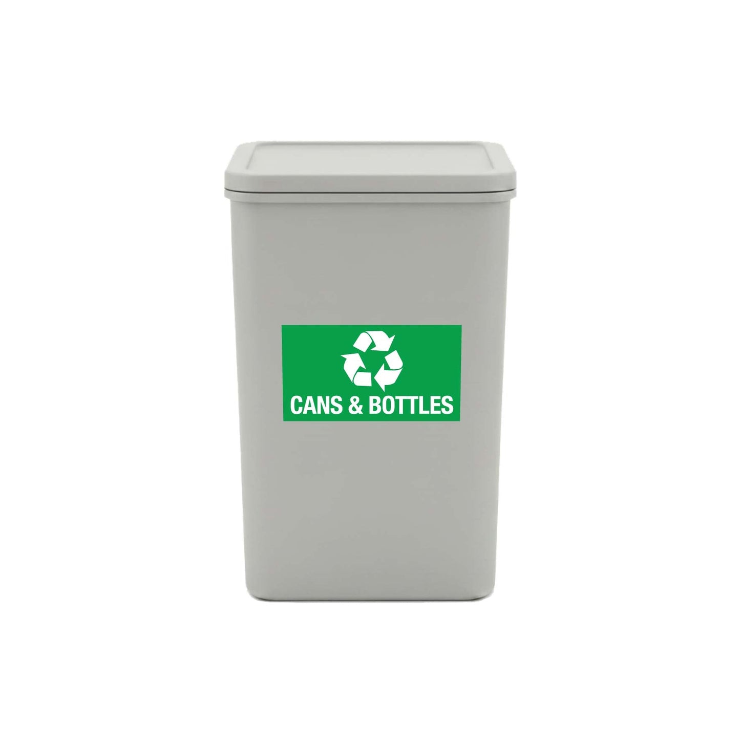 Cans & Bottles Bin Sticker - New Signs