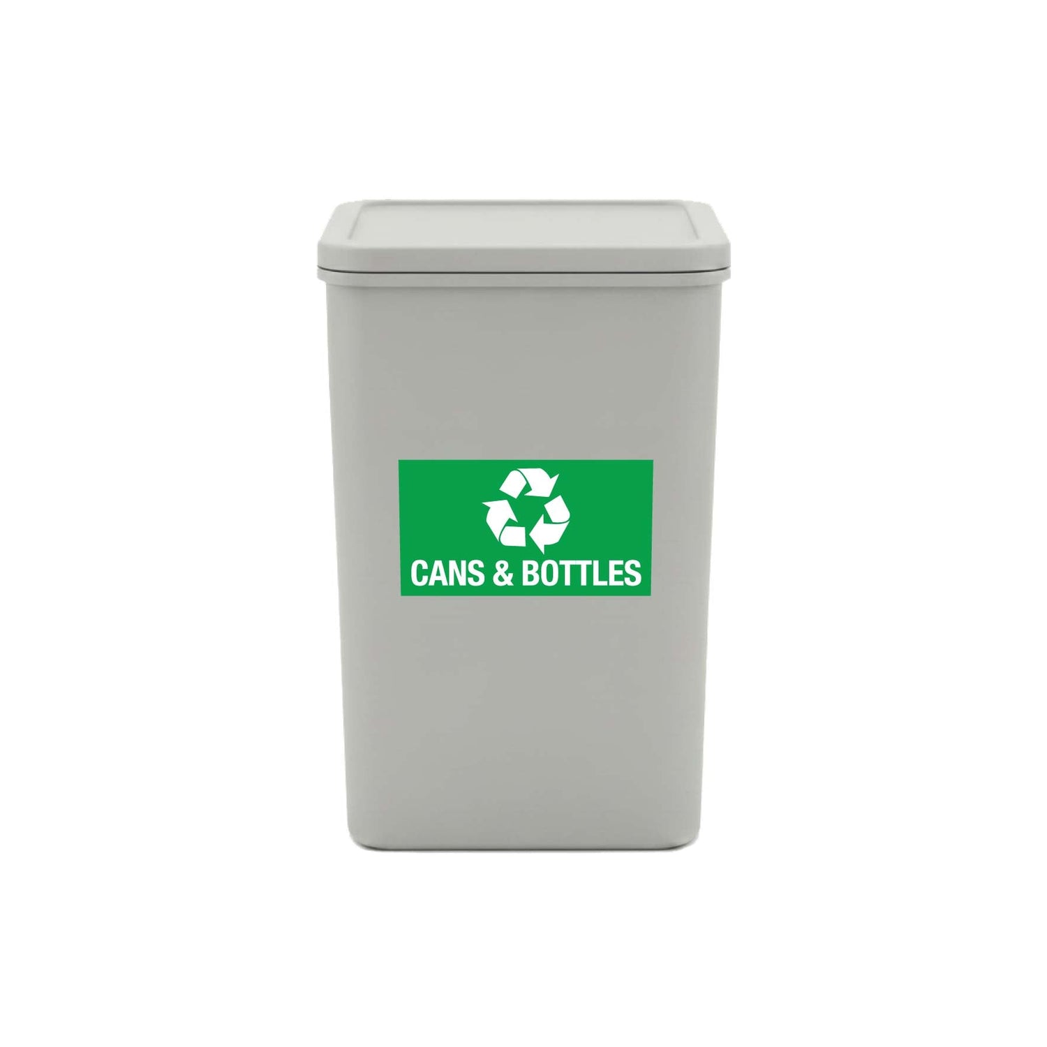 Cans & Bottles Bin Sticker - New Signs