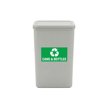 Cans & Bottles Bin Sticker - New Signs