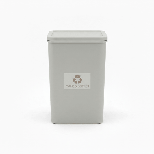 Cans & Bottles Fawn Bin Sticker - New Signs