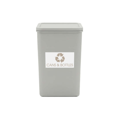 Cans & Bottles Fawn Bin Sticker - New Signs