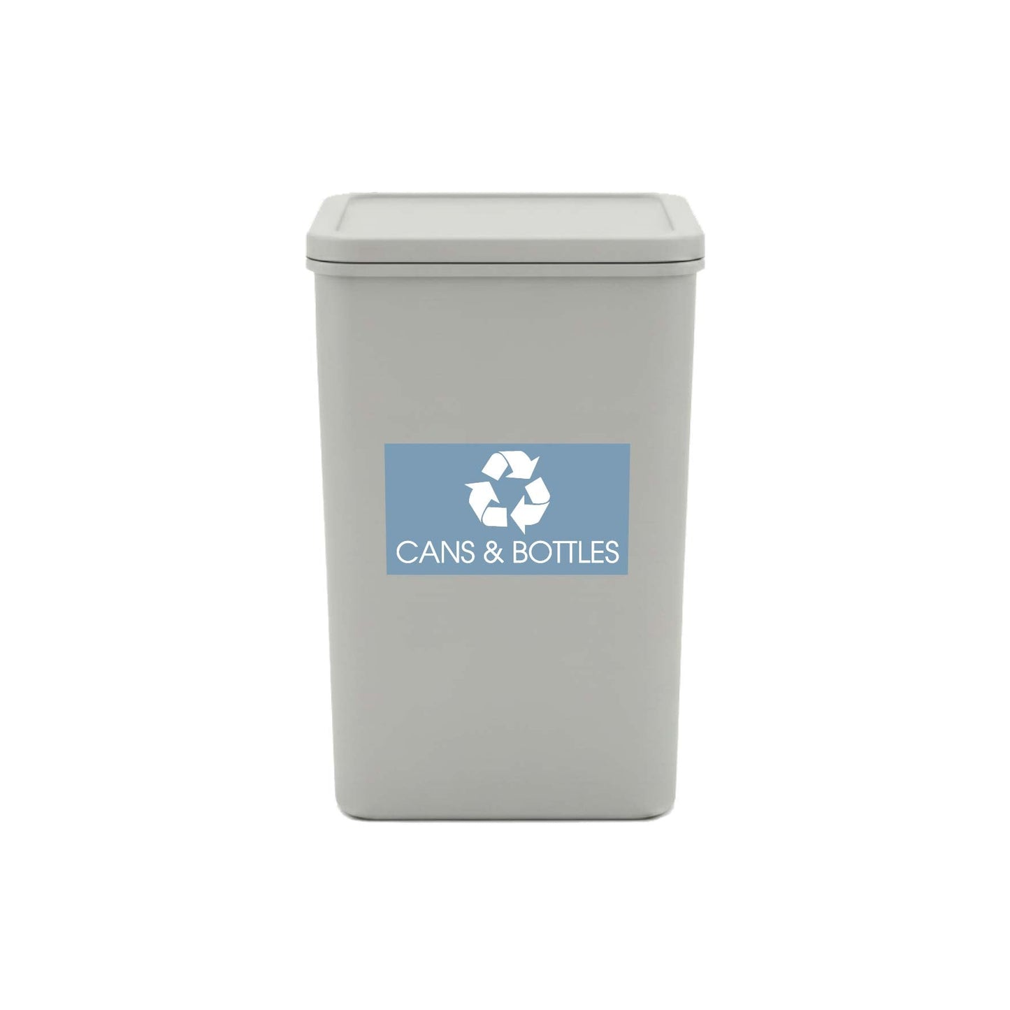 Cans & Bottles Ocean Background Bin Sticker - New Signs