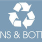 Cans & Bottles Ocean Background Bin Sticker - New Signs