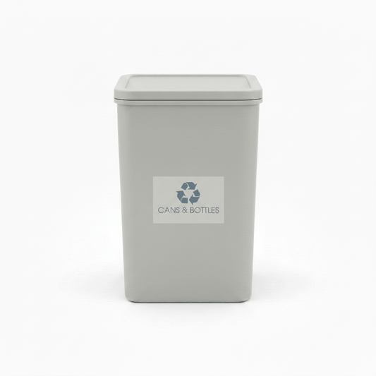 Cans & Bottles Ocean Bin Sticker - New Signs