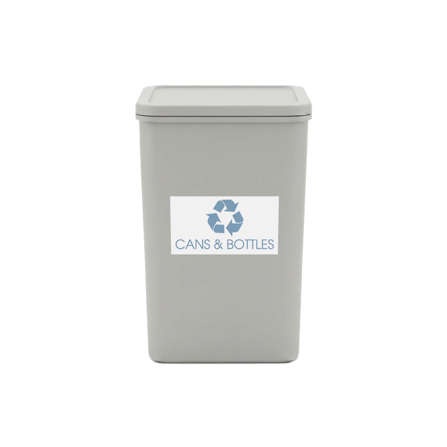 Cans & Bottles Ocean Bin Sticker - New Signs
