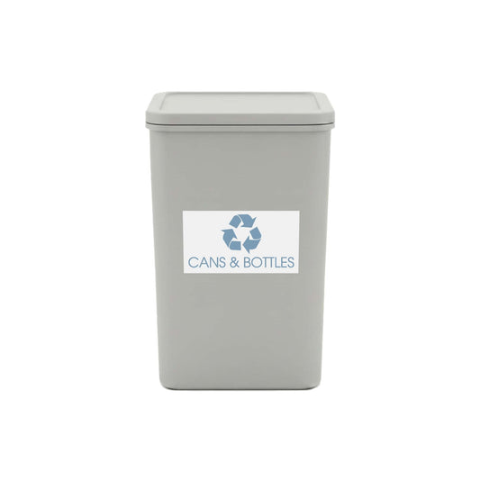 Cans & Bottles Ocean Bin Sticker - New Signs