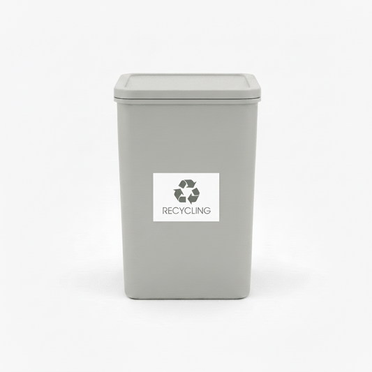 Cans & Bottles Sage Bin Sticker - New Signs