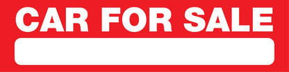 Car For Sale - Landscape Corflute Toblerone Signs - New Signs