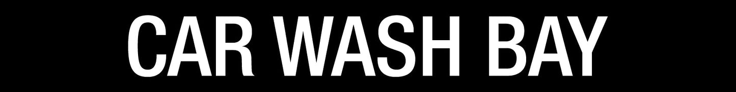 Car Wash Bay - Statutory Sign - New Signs