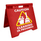 Caution Cleaning In Progress - Evarite A - Frame Sign - New Signs