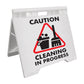 Caution Cleaning In Progress - Evarite A - Frame Sign - New Signs