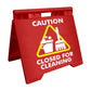 Caution Closed For Cleaning - Evarite A - Frame Sign - New Signs