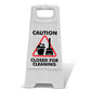 Caution Closed For Cleaning White A - Frame - New Signs