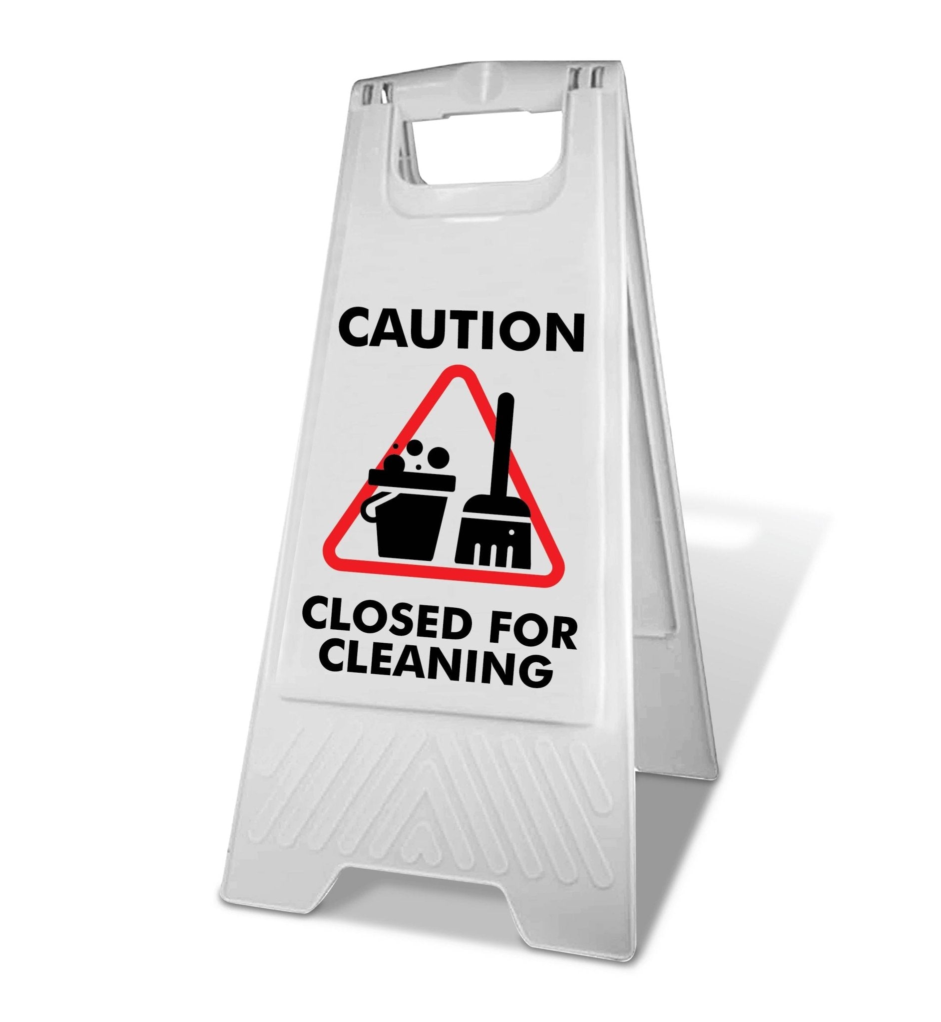 Caution Closed For Cleaning White A - Frame - New Signs